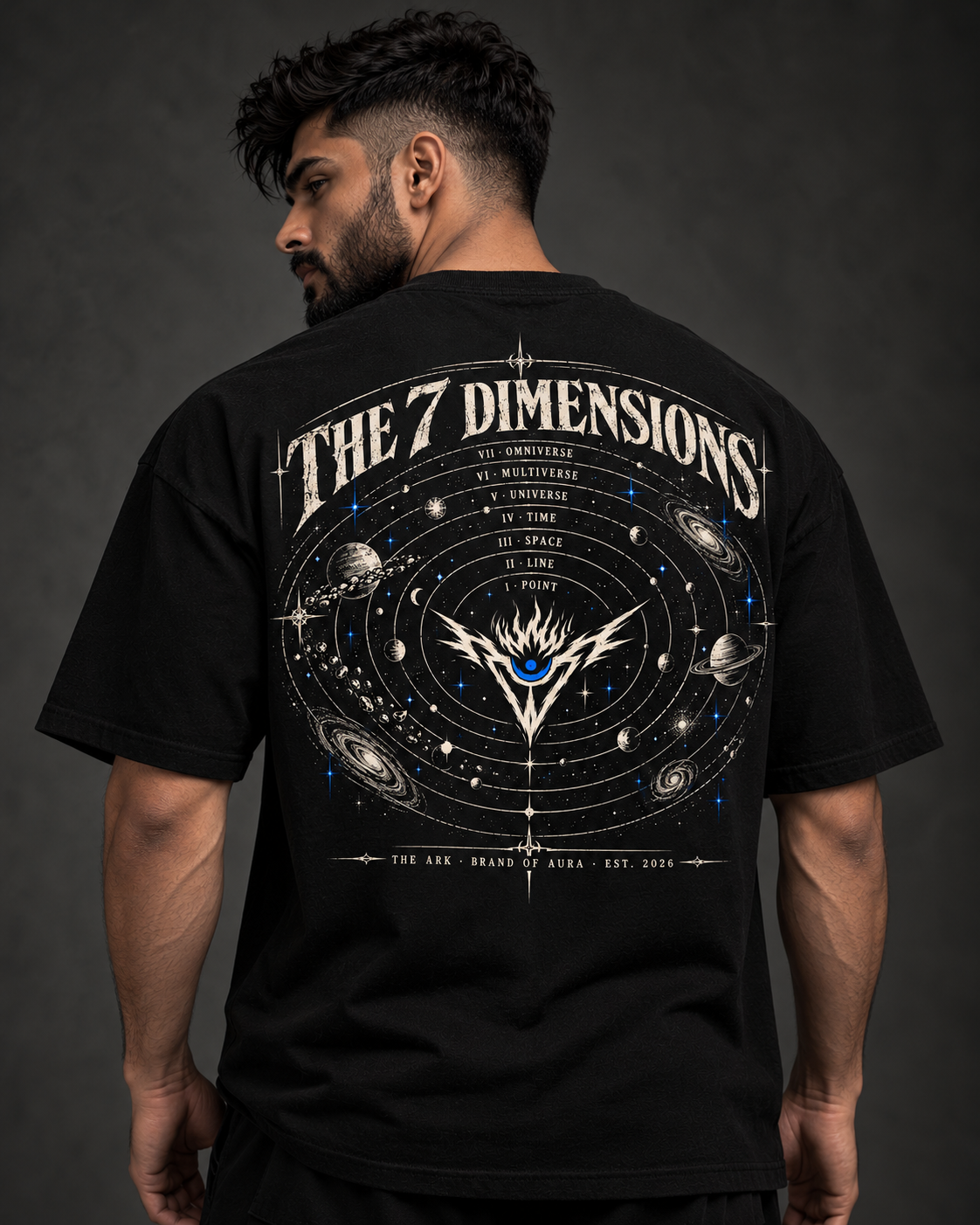 VII — The 7 Dimensions Oversized Tee | Brand of Aura