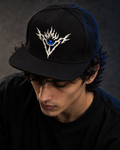 Brand of Aura Snapback Cap – Black | Embroidered