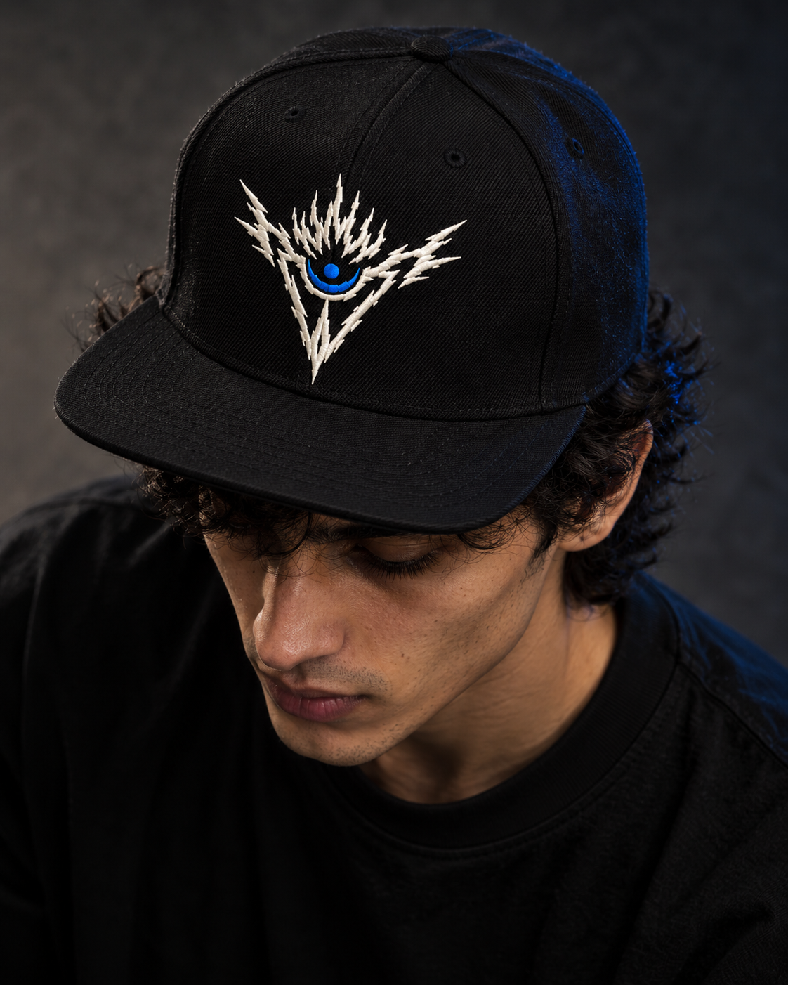 Brand of Aura Snapback Cap – Black | Embroidered
