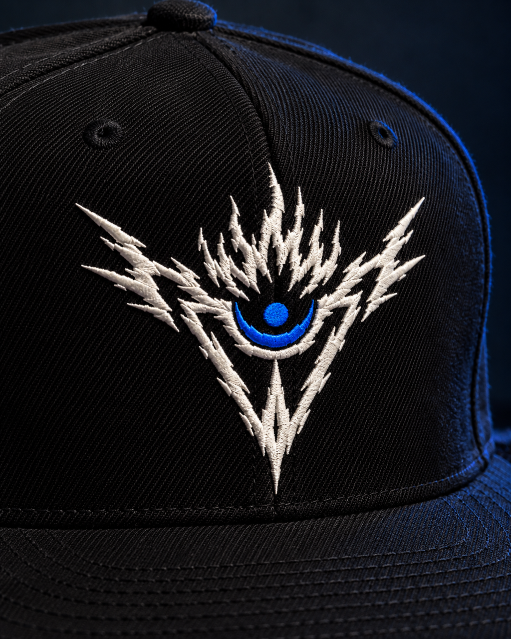 Brand of Aura Snapback Cap – Black | Embroidered