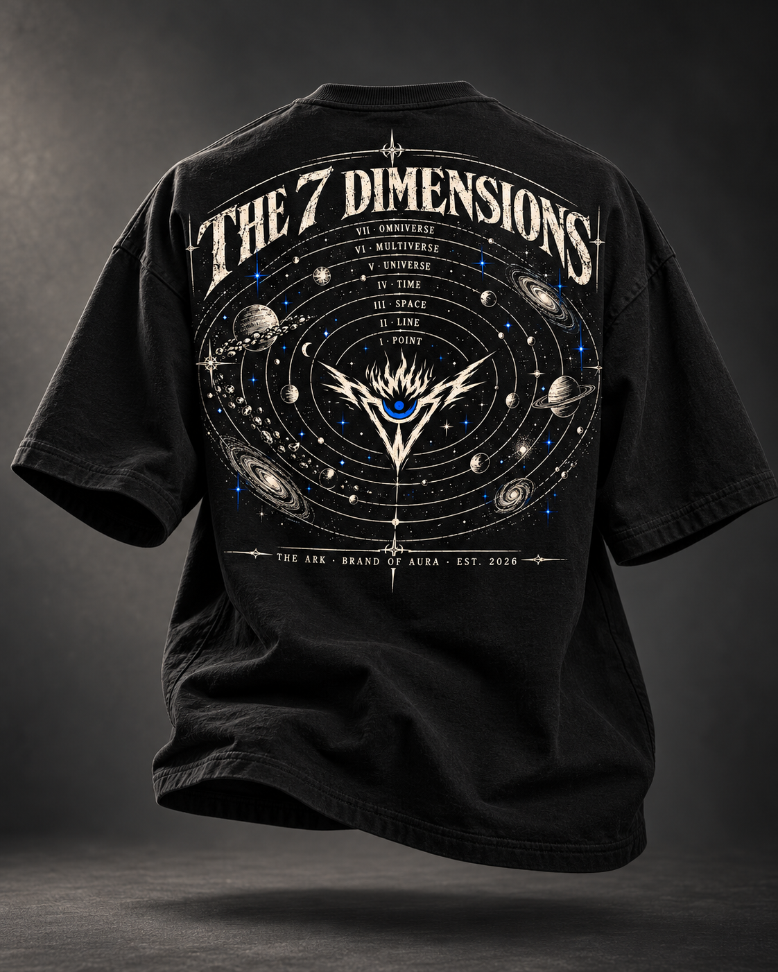 VII — The 7 Dimensions Oversized Tee | Brand of Aura
